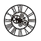 Alternate image 0 for Ridge Road D&egrave;cor 32-Inch Round Industrial Metal Gear Wall Clock in Black