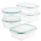Alternate image 0 for Lock &amp; Lock Purely Better 10-Piece Assorted Clear Glass Food Storage Container Set