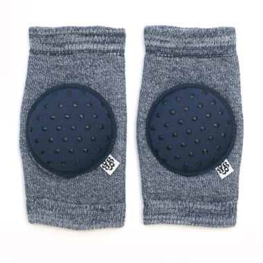 Bella Tunno&trade; Happy Knees Crawler Kneepads in Heathered Navy. View a larger version of this product image.