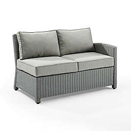 Crosley Bradenton All-Weather Sectional Right Side Loveseat in Grey