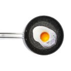 Alternate image 1 for Starfrit the Rock Nonstick 6.5-Inch Aluminum Personal Fry Pan with Wire Handle in Red