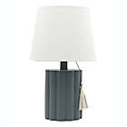 Alternate image 0 for Designs Direct 14.5-Inch Grey Resin Lamp with Tassel and Linen Shade