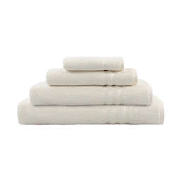 Linum Home Textiles Denzi 4-Piece Turkish Cotton Bath Towel Set in Cream
