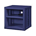 Alternate image 0 for Recessed Metal Nightstand with USB Port in Blue