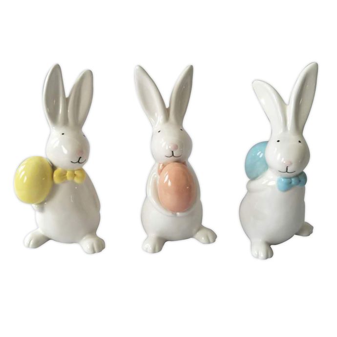 Easter Bunny Porcelain Egg Holder