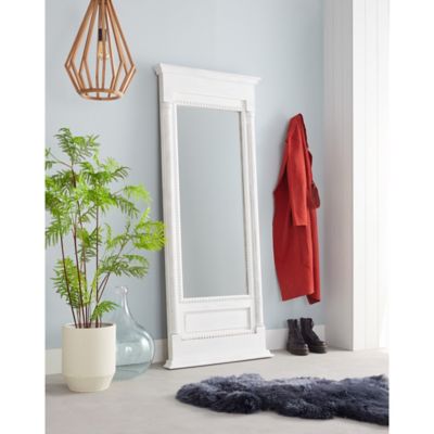 Bee & Willow™ 72Inch x 30Inch Rectangular Leaner Mirror in White