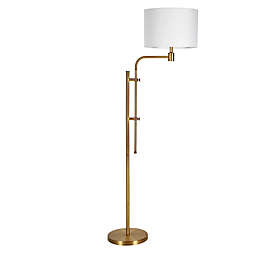 Hudson&Canal® Polly Adjustable Height Floor Lamp in Gold