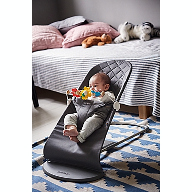 BABYBJ&Ouml;RN&reg; Bouncer Bliss Bundle with Flying Friends Toy in Grey. View a larger version of this product image.