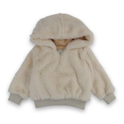 sweatshirt with fur hood