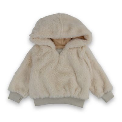 fur hooded sweatshirt