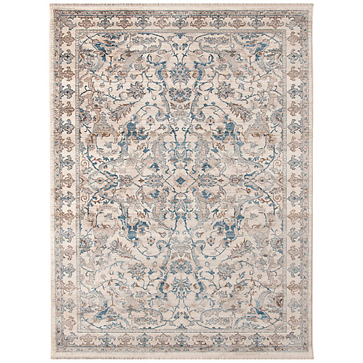 Alternate image 1 for Arnucia Mae Bordered  2' x 3' Accent Rug in Ivory/Blue