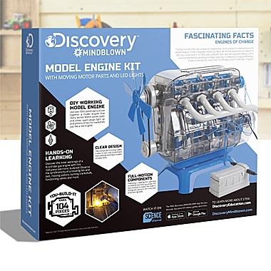 DISCOVERY KIDS DIY Toy Model Engine Kit Mechanic Four Cycle Internal Combustion 