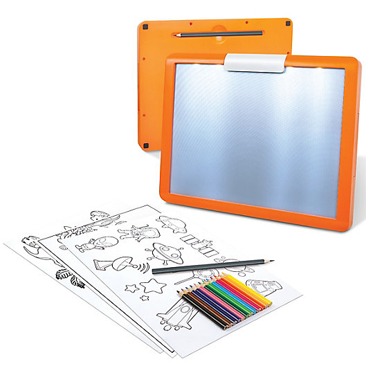 Alternate image 1 for Discovery Kids™ 34-Piece LED Illuminated Tracing Tablet Set