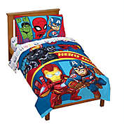 Marvel&reg; Super Hero Adventures Double Team 4-Piece Toddler Bedding Set