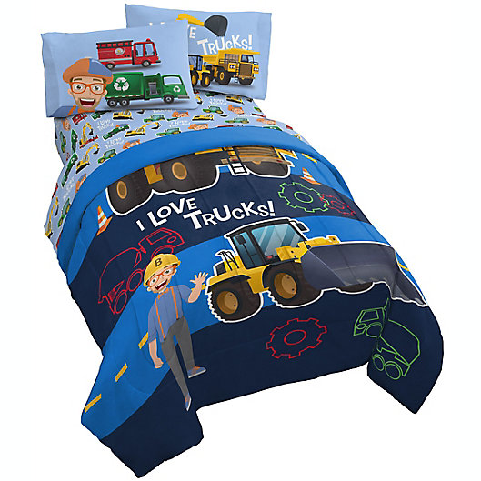 Alternate image 1 for Blippi Machine Fun 4-Piece Toddler Bedding Set