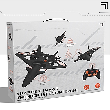Sharper Image&reg; Thunderbolt Jet X Drone in Grey/White. View a larger version of this product image.