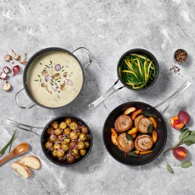 Starfrit the Rock Nonstick Stainless Steel 8-Piece Cookware Set. View a larger version of this product image.