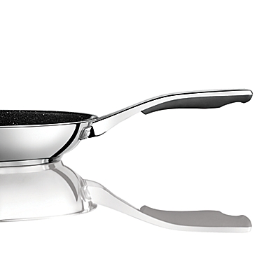 Starfrit the Rock Nonstick 11-Inch Stainless Steel Fry Pan with Silicone Handle. View a larger version of this product image.