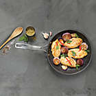 Alternate image 3 for Starfrit the Rock Nonstick Stainless Steel Fry Pan with Silicone Handle