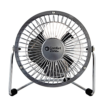 Comfort Zone&reg; 4-Inch Cradle High Velocity Dual Powered Fan. View a larger version of this product image.