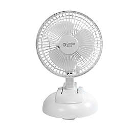 Comfort Zone CZ6XMWT 2-Speed 6-Inch Clip Fan with Base in White