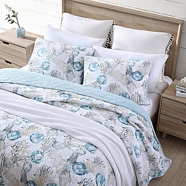 Tommy Bahama&reg; Freeport 3-Piece Reversible King Quilt Set in Coastal Blue. View a larger version of this product image.