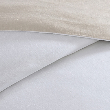 ED Ellen DeGeneres&trade; Washed Cotton 2-Piece Reversible Twin Comforter Set in White. View a larger version of this product image.