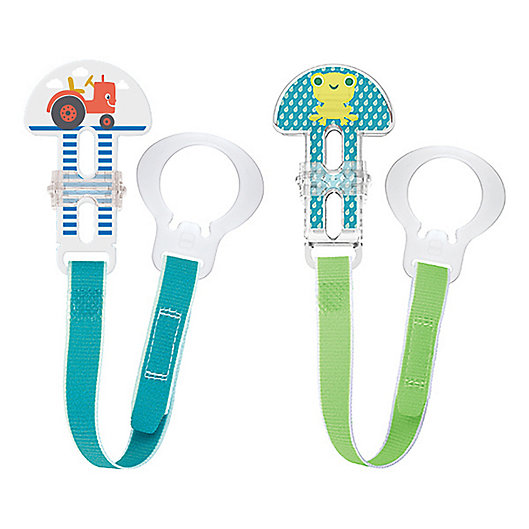 Alternate image 1 for MAM Love & Affection I Love Mommy Paci Clip with Leash Set