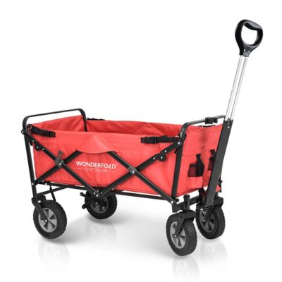 WonderFold&reg; S1 Basic Outdoor Folding Utility Wagon in Red