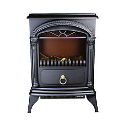 Comfort Zone® Fireplace Stove Heater in Black