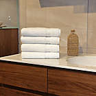 Alternate image 3 for Linum Home Textiles Sinemis 4-Piece Hand Towel Set in White