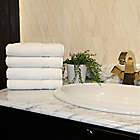Alternate image 4 for Linum Home Textiles Sinemis 4-Piece Hand Towel Set in White