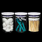 Alternate image 1 for OXO Good Grips Mini Round POP Canisters​ in Clear/White (Set of 3)