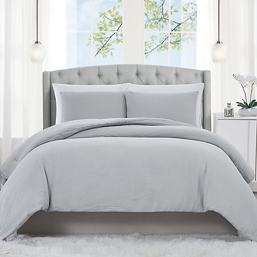 Alternate image 1 for Charisma® Solid Matelassé  3-Piece Reversible Comforter Set