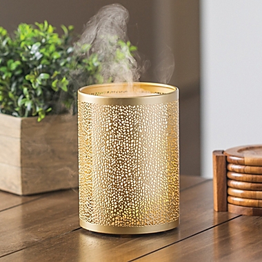 SpaRoom&reg; Opulence Essential Oil Diffuser with Remote Control in Gold. View a larger version of this product image.