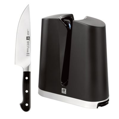 Zwilling&reg; Pro 7-Inch Chef&#39;s Knife and V-Edge Sharpener Set