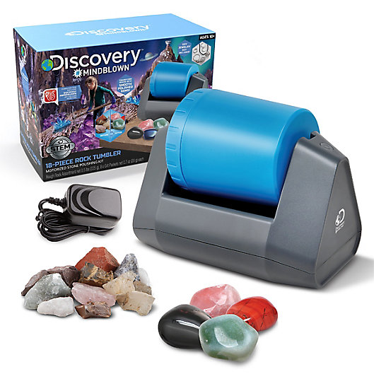 Alternate image 1 for Discovery™ MINDBLOWN Rock Tumbler Kids Toy Set in Blue