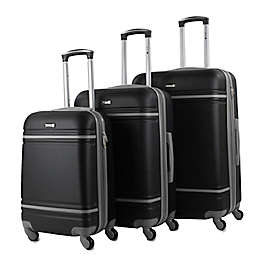 American Sport Plus Varsity 3-Piece Hardside Spinner Luggage Set