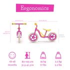 Alternate image 4 for Chillafish&reg; Charlie Adjustable Balance Bike in Pink