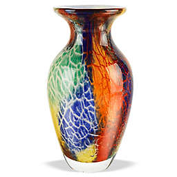 Badash Firestorm 11-Inch Murano-Style Art Glass Vase