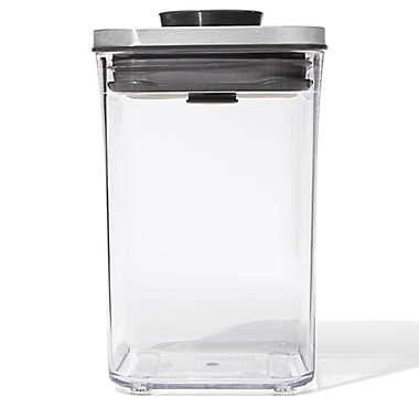 OXO&reg; POP Steel 1.1 qt. Square Food Container. View a larger version of this product image.