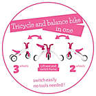 Alternate image 4 for Chillafish Bunzi Gradual Balance Bike and Tricycle in Pink
