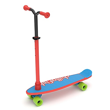 Chillafish Skatieskootie 2-in-1 Skateboard and Scooter in Red. View a larger version of this product image.