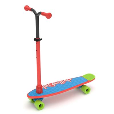 Chillafish Skatieskootie 2-in-1 Skateboard and Scooter in Red