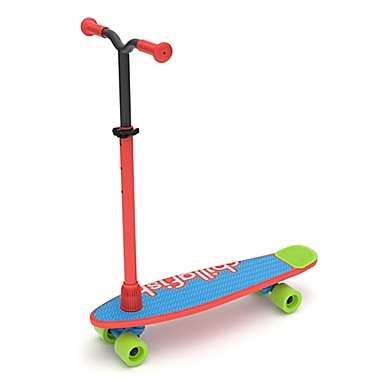 Chillafish Skatieskootie 2-in-1 Skateboard and Scooter in Red. View a larger version of this product image.