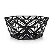Scott Living Luxe Iron 10-Inch Centerpiece Basket in Black