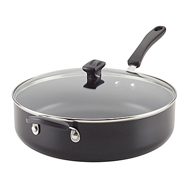 Farberware&reg; Cookstart Nonstick 6 qt. Aluminum Covered Jumbo Cooker in Black. View a larger version of this product image.
