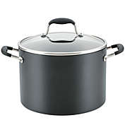 Anolon&reg; Advanced Home Hard-Anodized Nonstick 10 qt. Covered Wide Stock Pot in Onyx