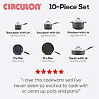 Alternate image 7 for Circulon Radiance Nonstick Hard-Anodized 10-Piece Cookware Set in Grey