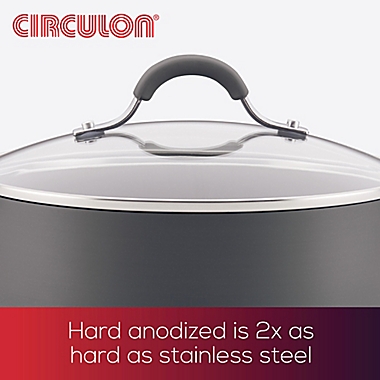 Circulon Radiance Nonstick Hard-Anodized 10-Piece Cookware Set in Grey. View a larger version of this product image.
